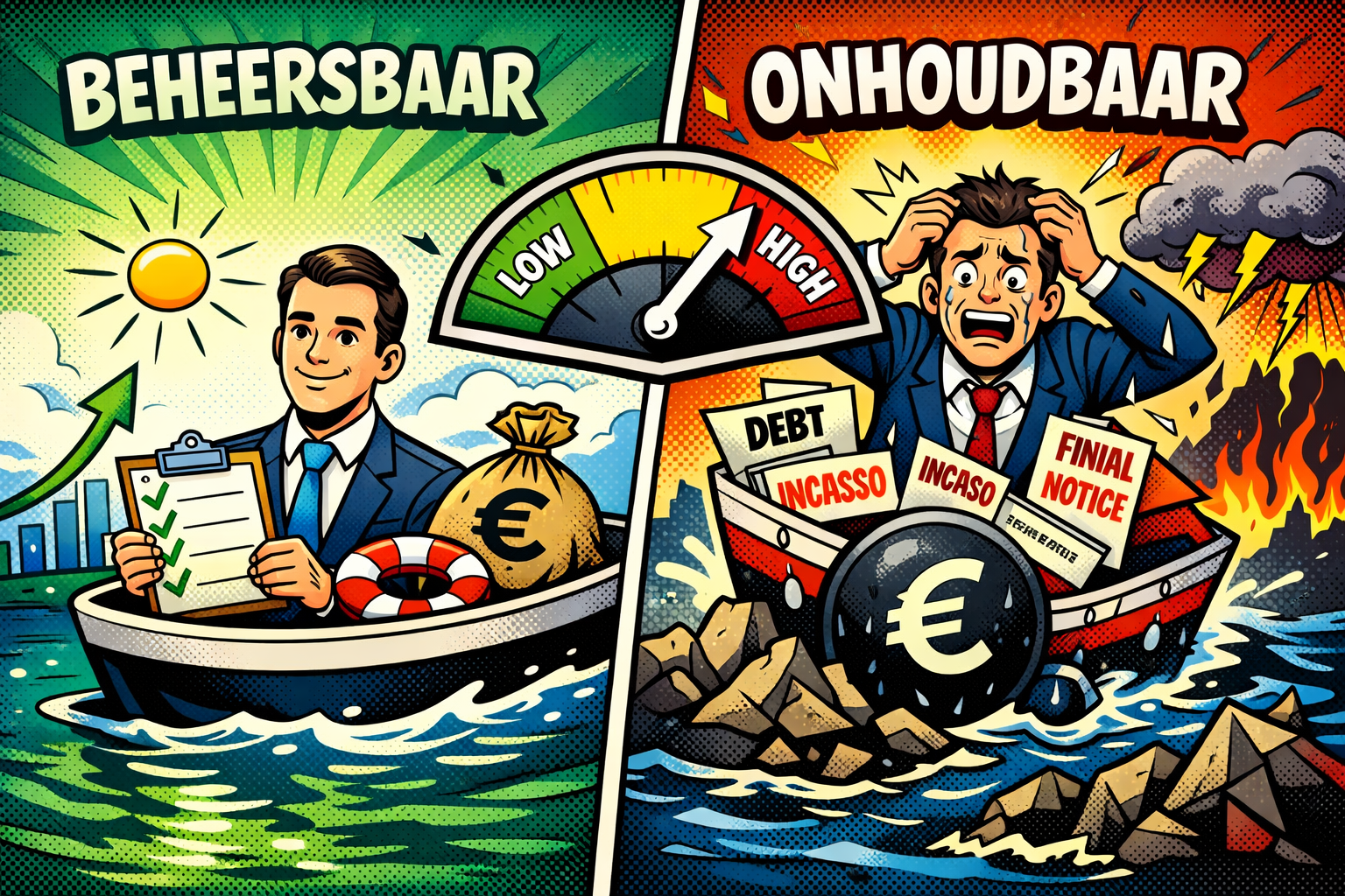 Wanneer schulden beheersbaar zijn en wanneer niet meer